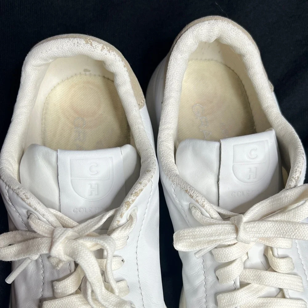 Cole Haan Grandpro Classic White Women’s Leather Sneakers
